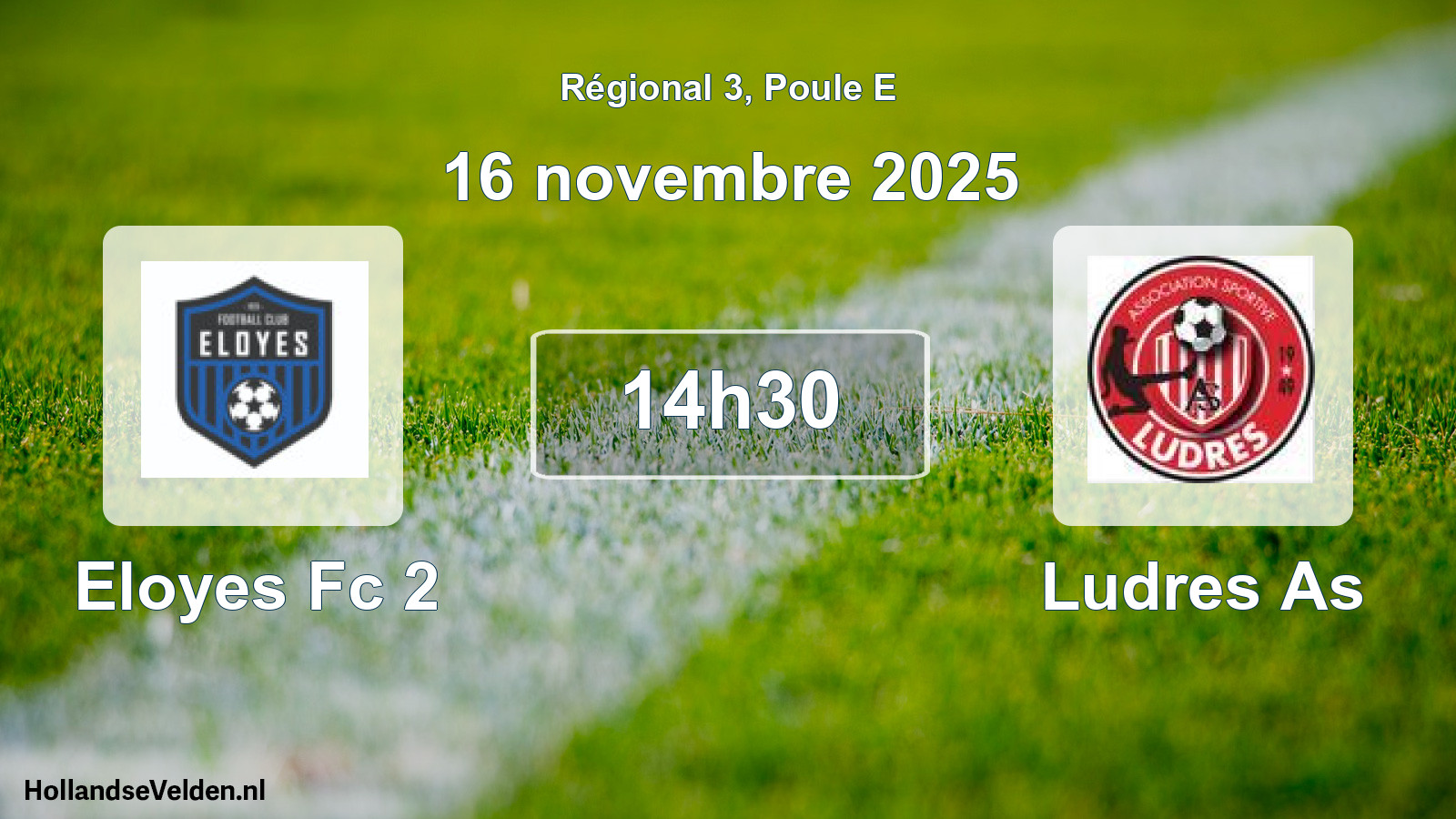 Scheduled Match: Eloyes Fc 2 - Ludres As (16 November 2025)