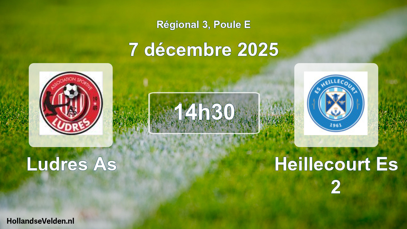 Geplande wedstrijd: Ludres As - Heillecourt Es 2 (7 december 2025)