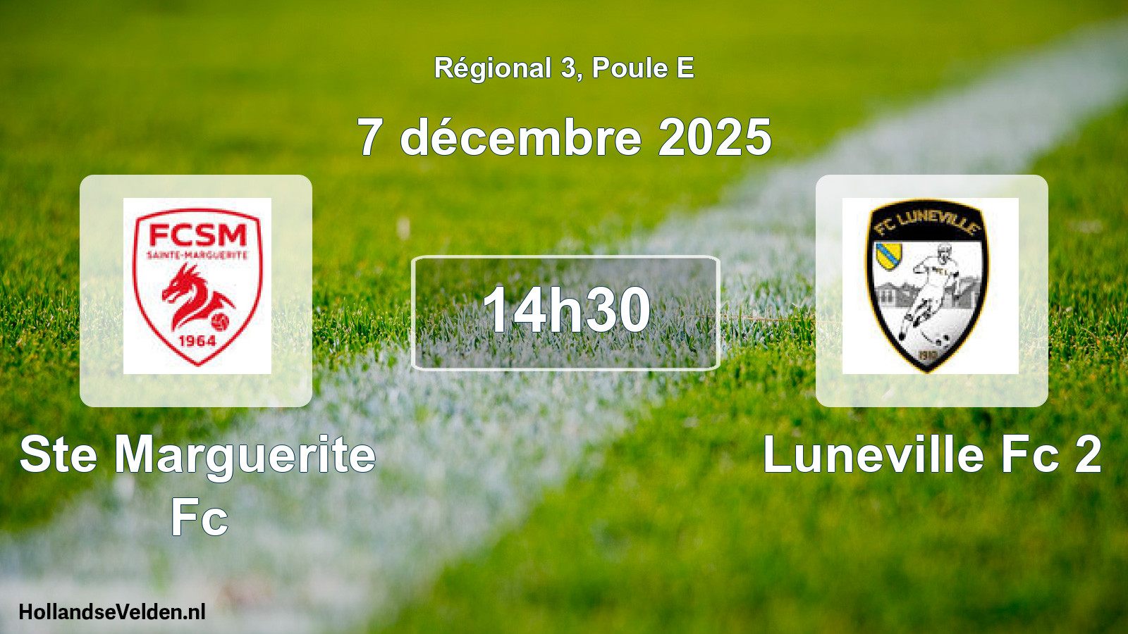 Scheduled Match: Ste Marguerite Fc - Luneville Fc 2 (7 December 2025)