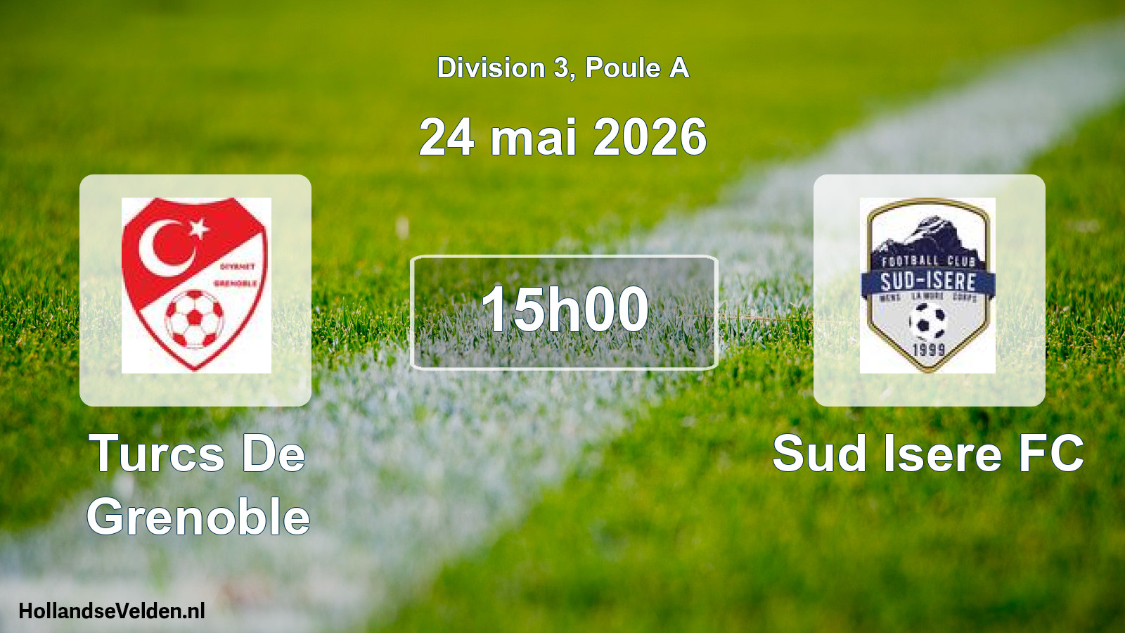 Scheduled Match: Turcs De Grenoble - Sud Isere FC (24 May 2026)