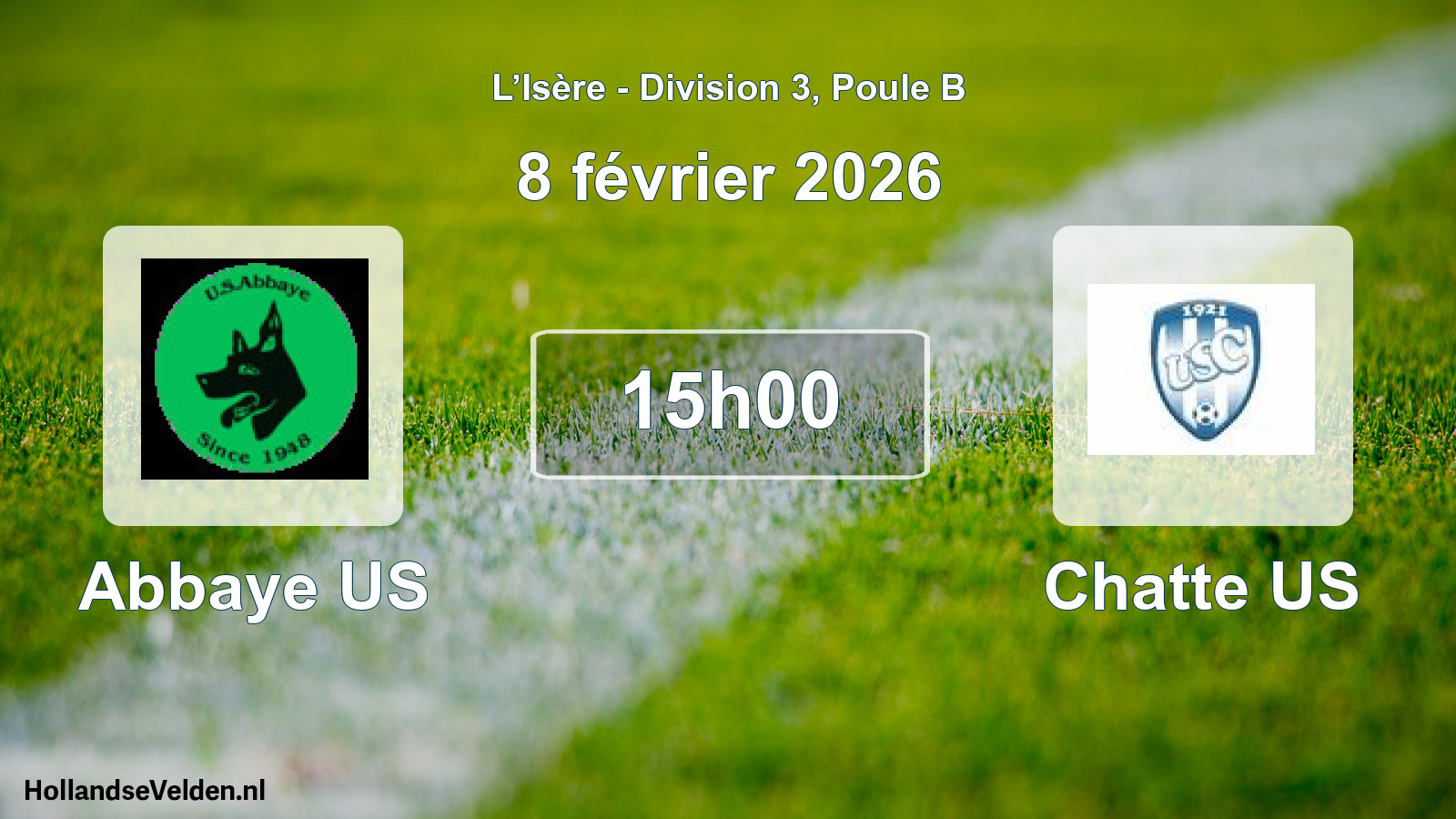 Match programmé: Abbaye US - Chatte US (8 février 2026)