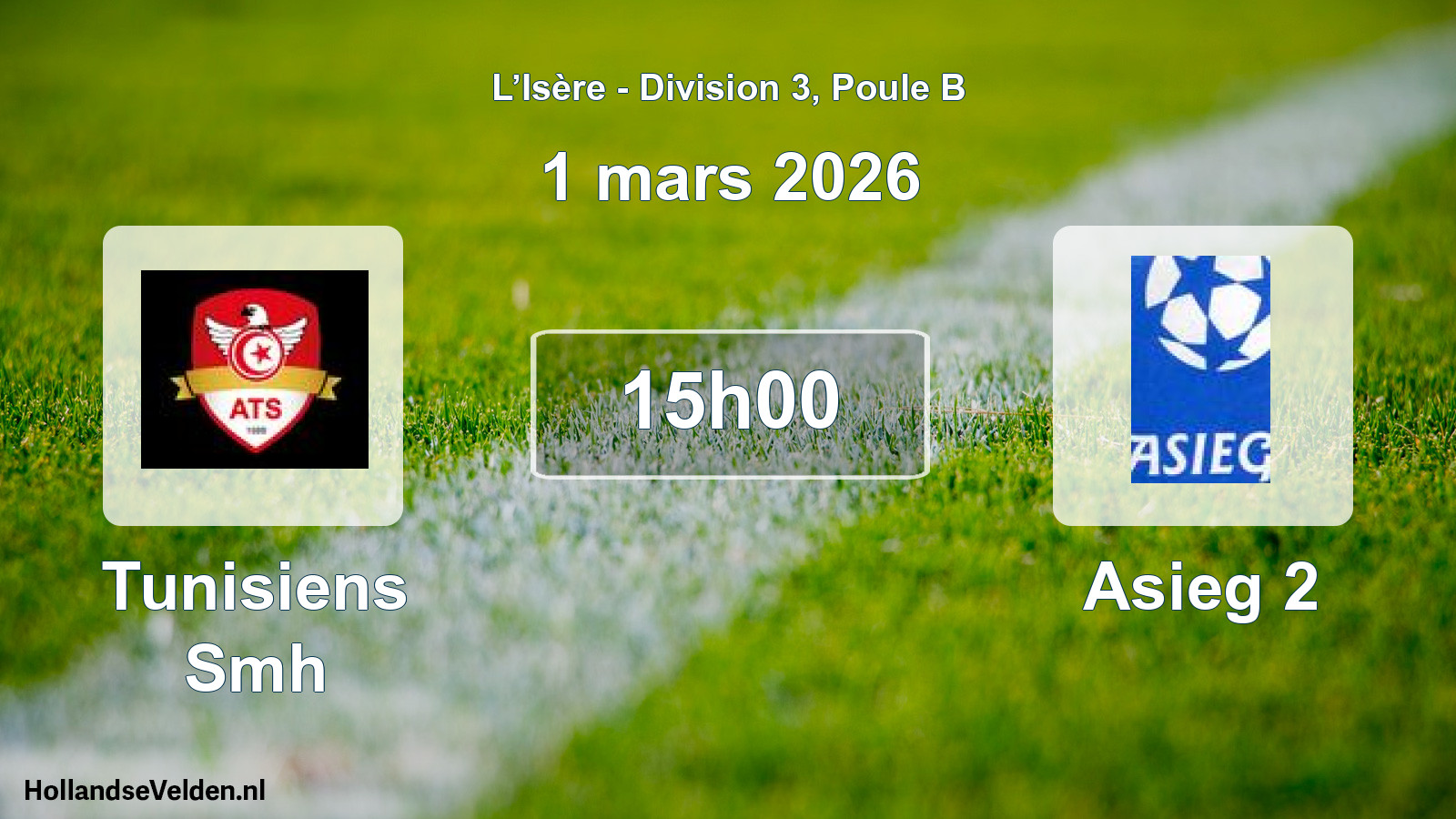 Geplande wedstrijd: Tunisiens Smh - Asieg 2 (1 maart 2026)