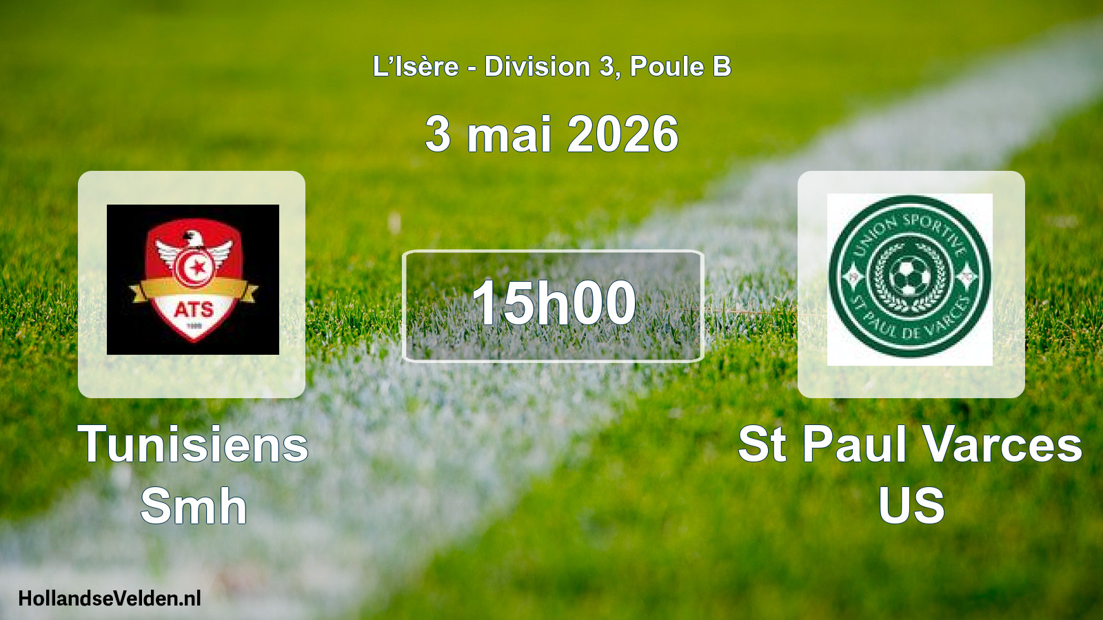 Geplande wedstrijd: Tunisiens Smh - St Paul Varces US (3 mei 2026)