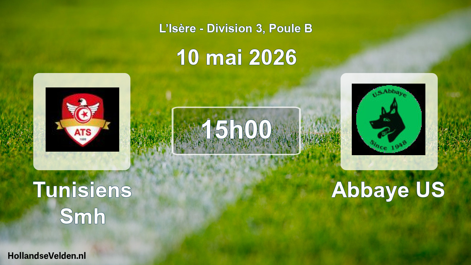 Match programmé: Tunisiens Smh - Abbaye US (10 mai 2026)