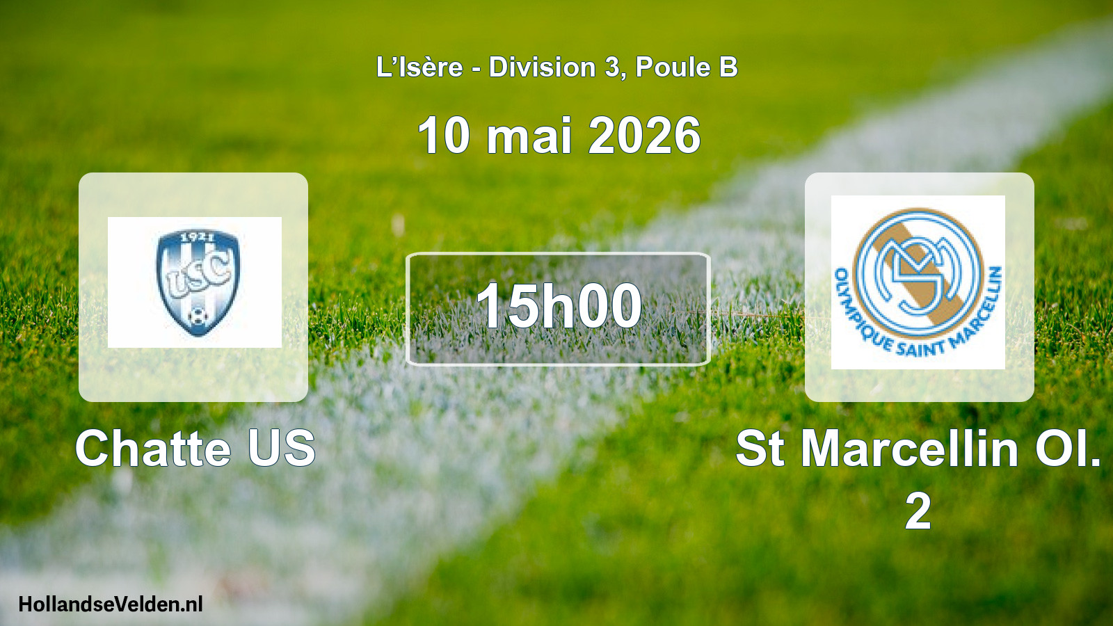 Match programmé: Chatte US - St Marcellin Ol. 2 (10 mai 2026)
