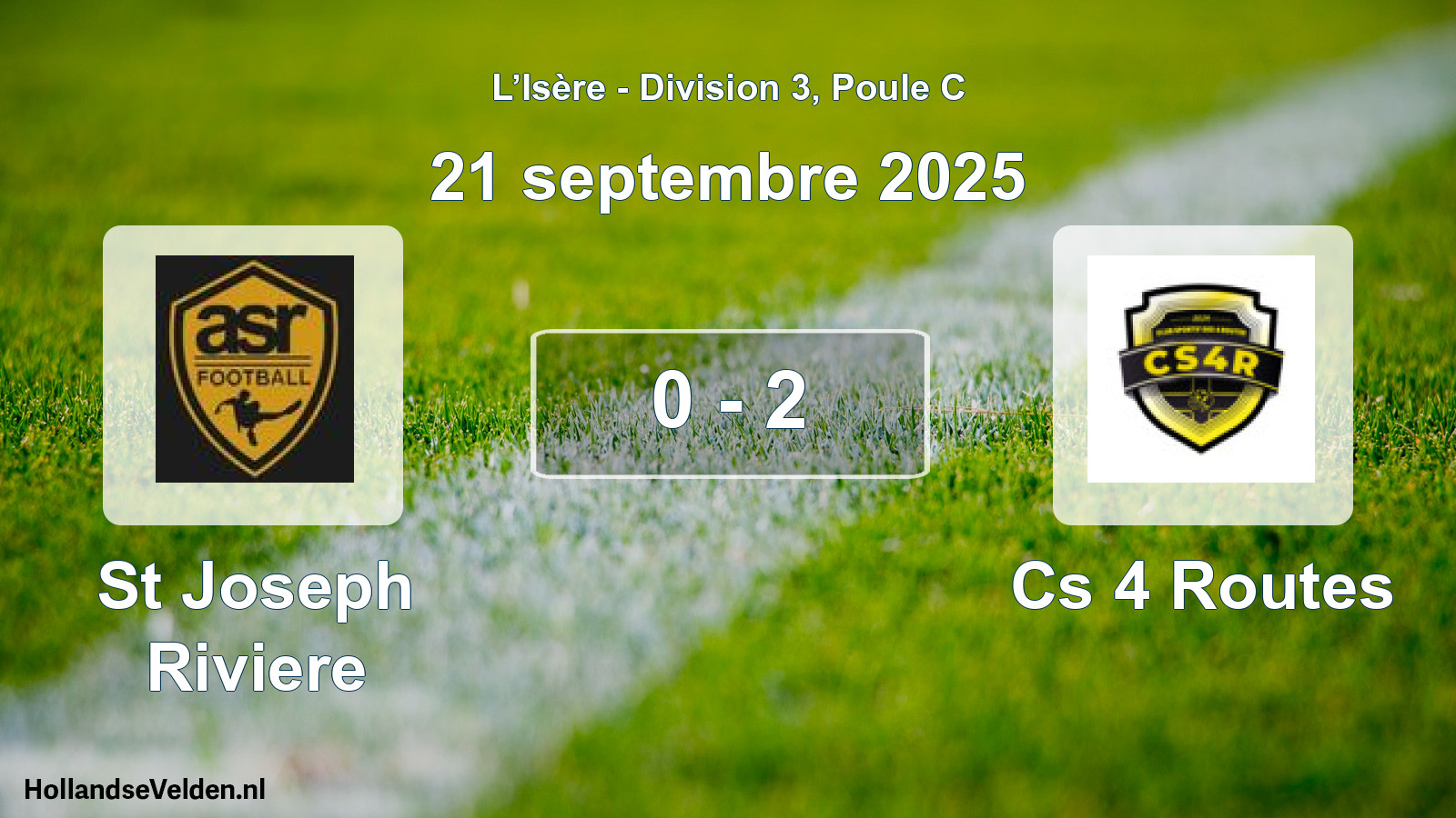 Gespeelde wedstrijd: St Joseph Riviere - Cs 4 Routes 0 - 2 (21 september 2025)