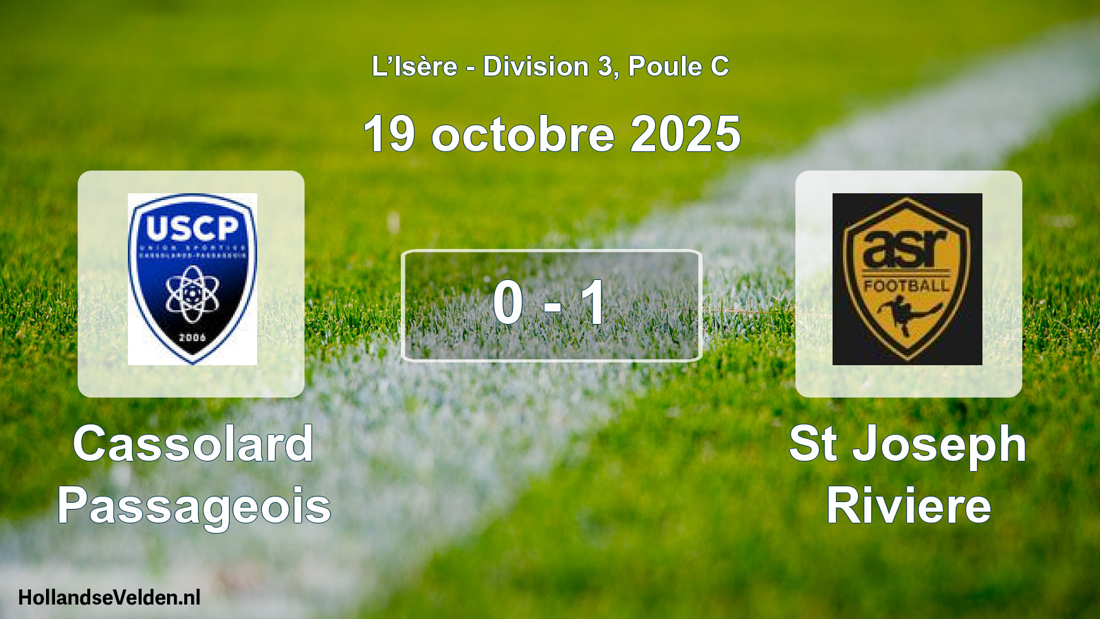 Gespeelde wedstrijd: Cassolard Passageois - St Joseph Riviere 0 - 1 (19 oktober 2025)