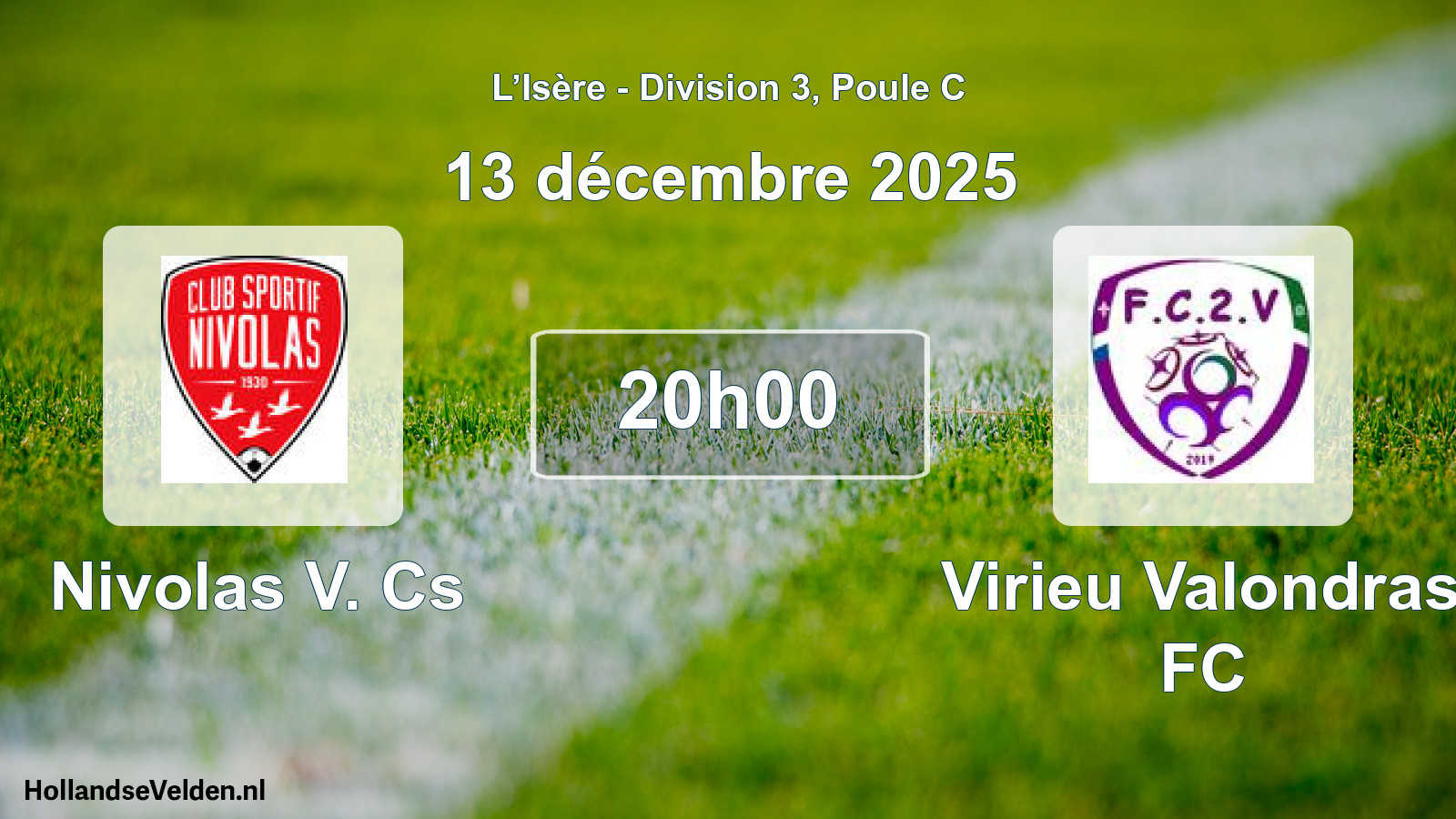 Geplande wedstrijd: Nivolas V. Cs - Virieu Valondras FC (13 december 2025)