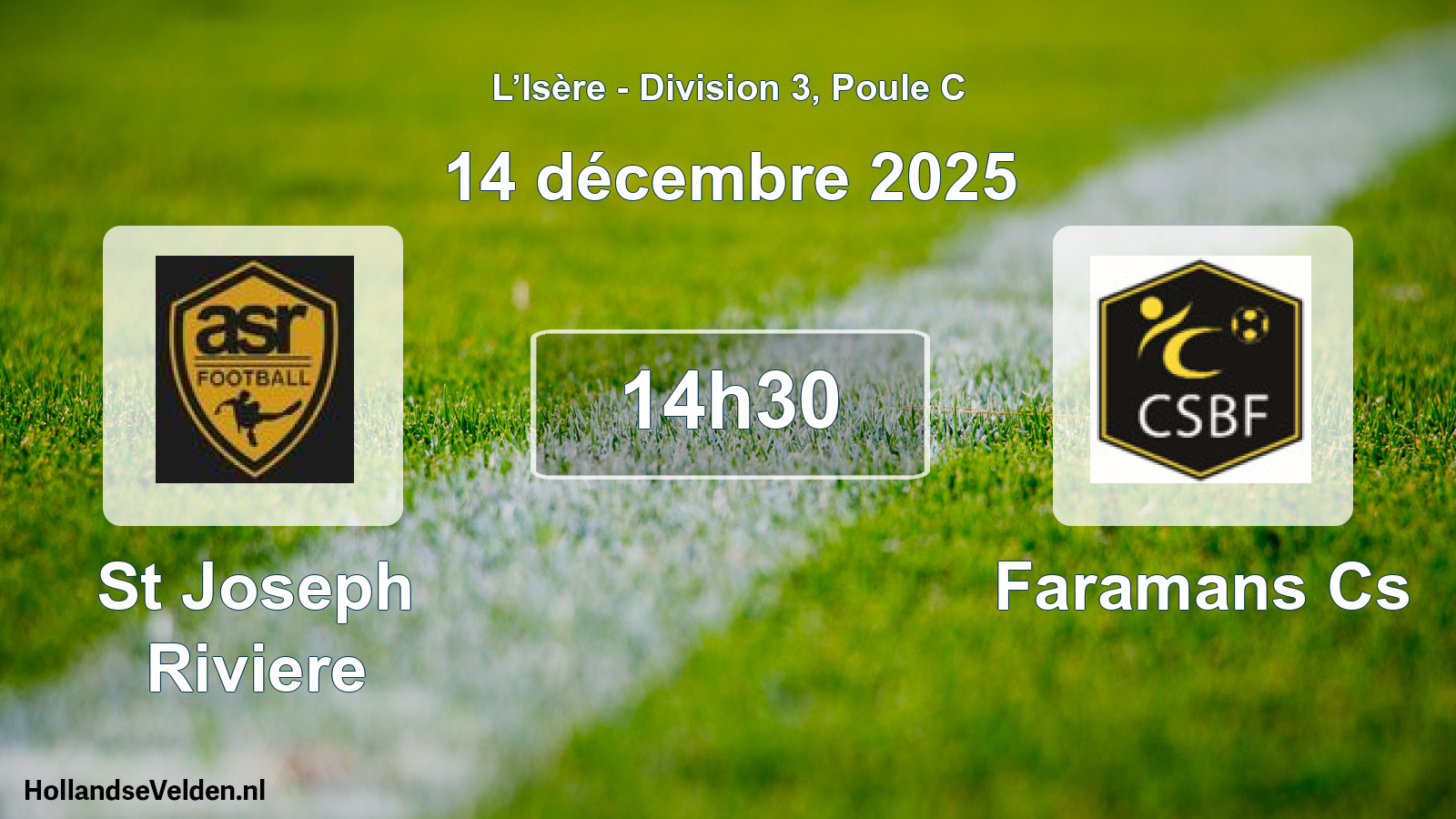 Scheduled Match: St Joseph Riviere - Faramans Cs (14 December 2025)