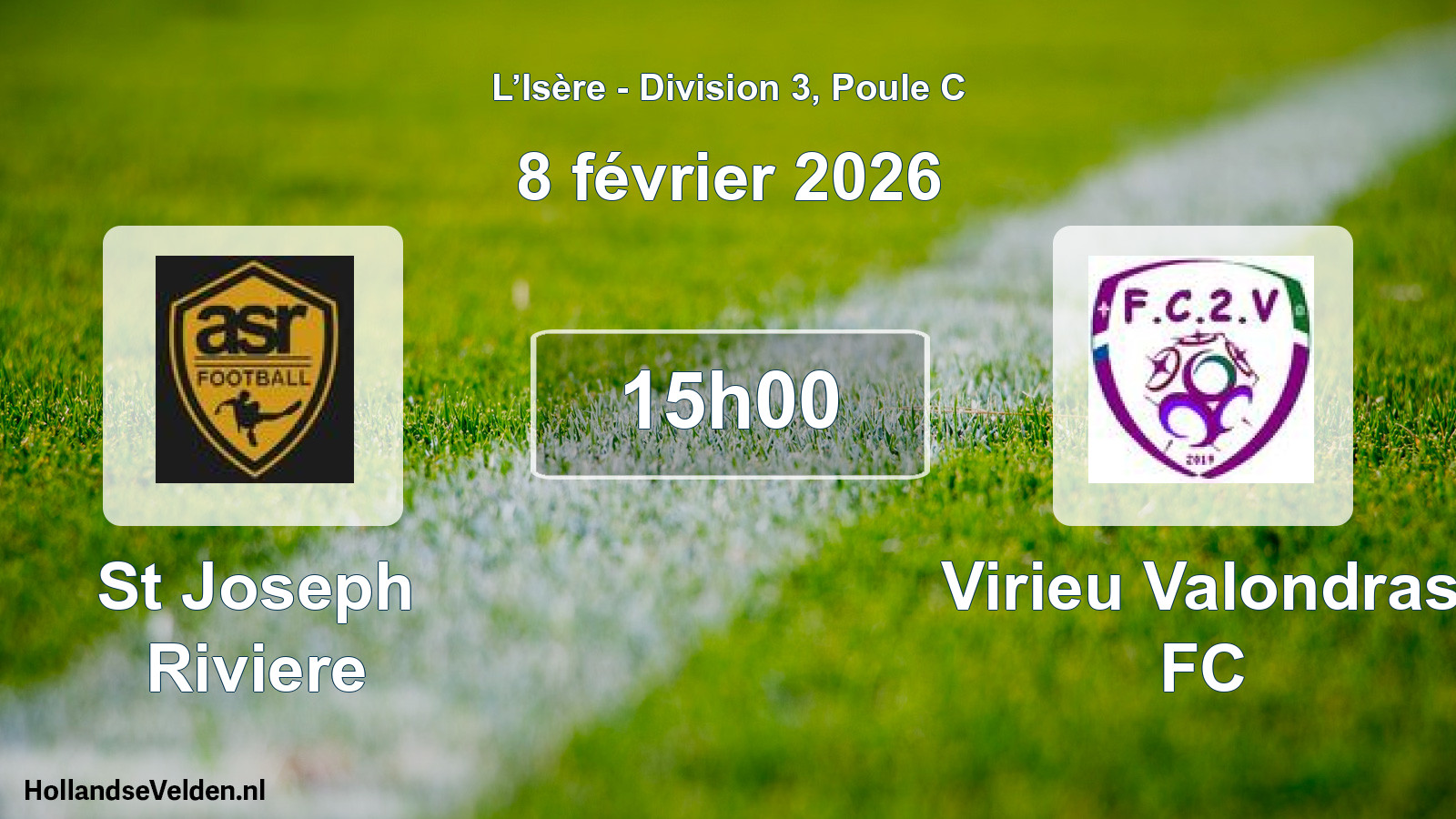 Geplande wedstrijd: St Joseph Riviere - Virieu Valondras FC (8 februari 2026)