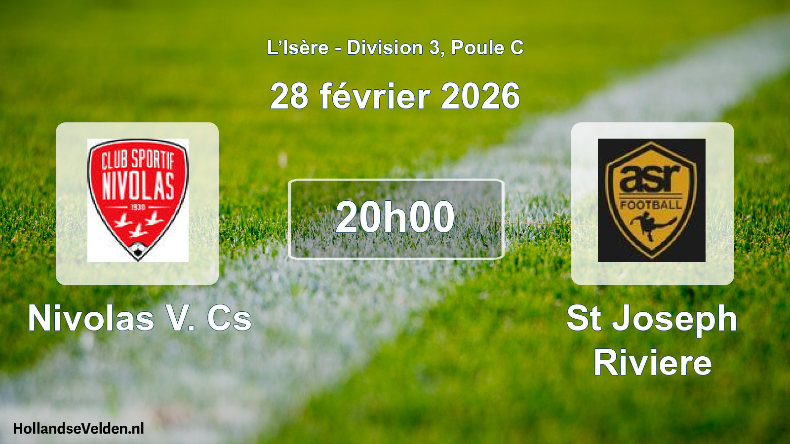 Geplande wedstrijd: Nivolas V. Cs - St Joseph Riviere (28 februari 2026)
