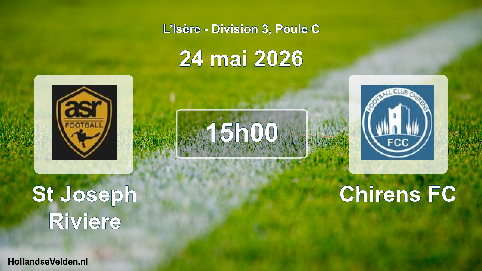 Geplande wedstrijd: St Joseph Riviere - Chirens FC (24 mei 2026)
