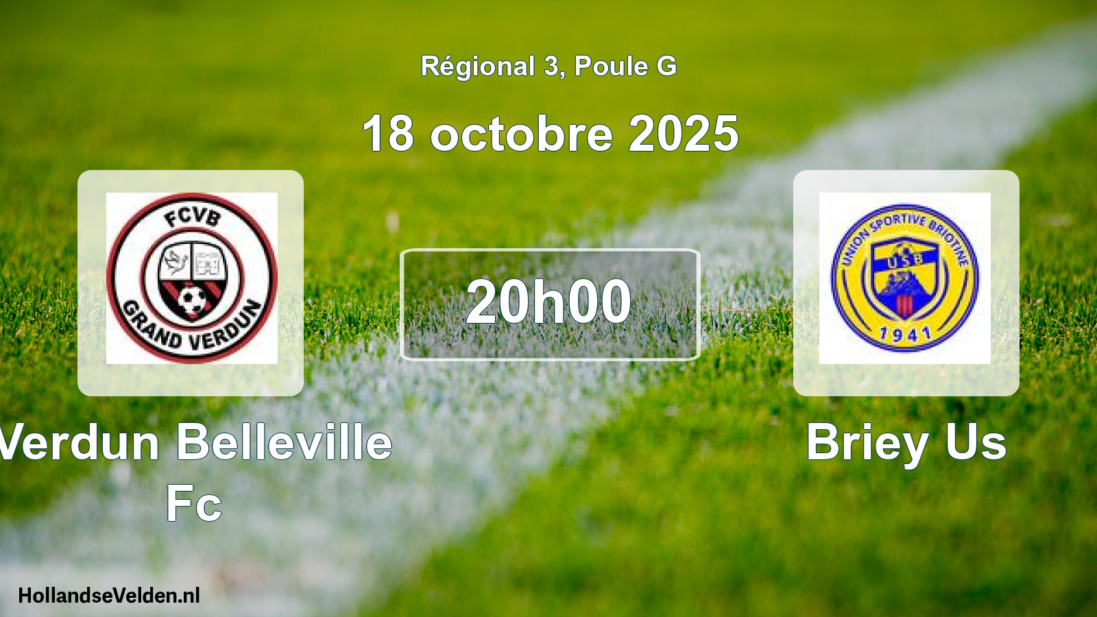 Scheduled Match: Verdun Belleville Fc - Briey Us (18 October 2025)