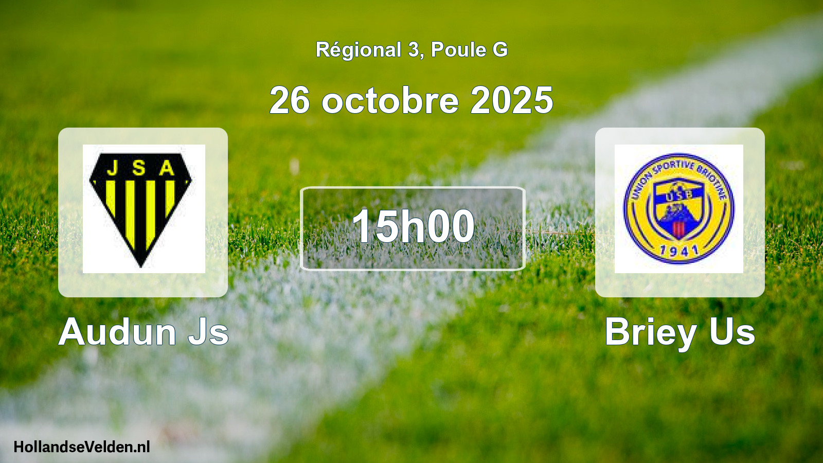 Scheduled Match: Audun Js - Briey Us (26 October 2025)