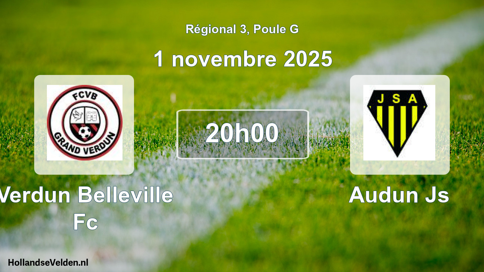 Geplande wedstrijd: Verdun Belleville Fc - Audun Js (1 novembre 2025)