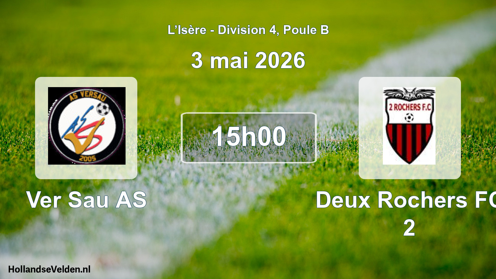 Scheduled Match: Ver Sau AS - Deux Rochers FC 2 (3 May 2026)