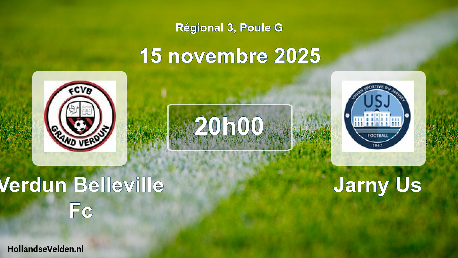 Scheduled Match: Verdun Belleville Fc - Jarny Us (15 November 2025)
