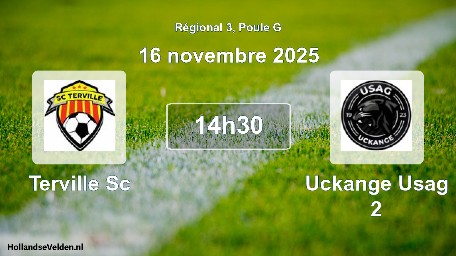 Geplande wedstrijd: Terville Sc - Uckange Usag 2 (16 november 2025)