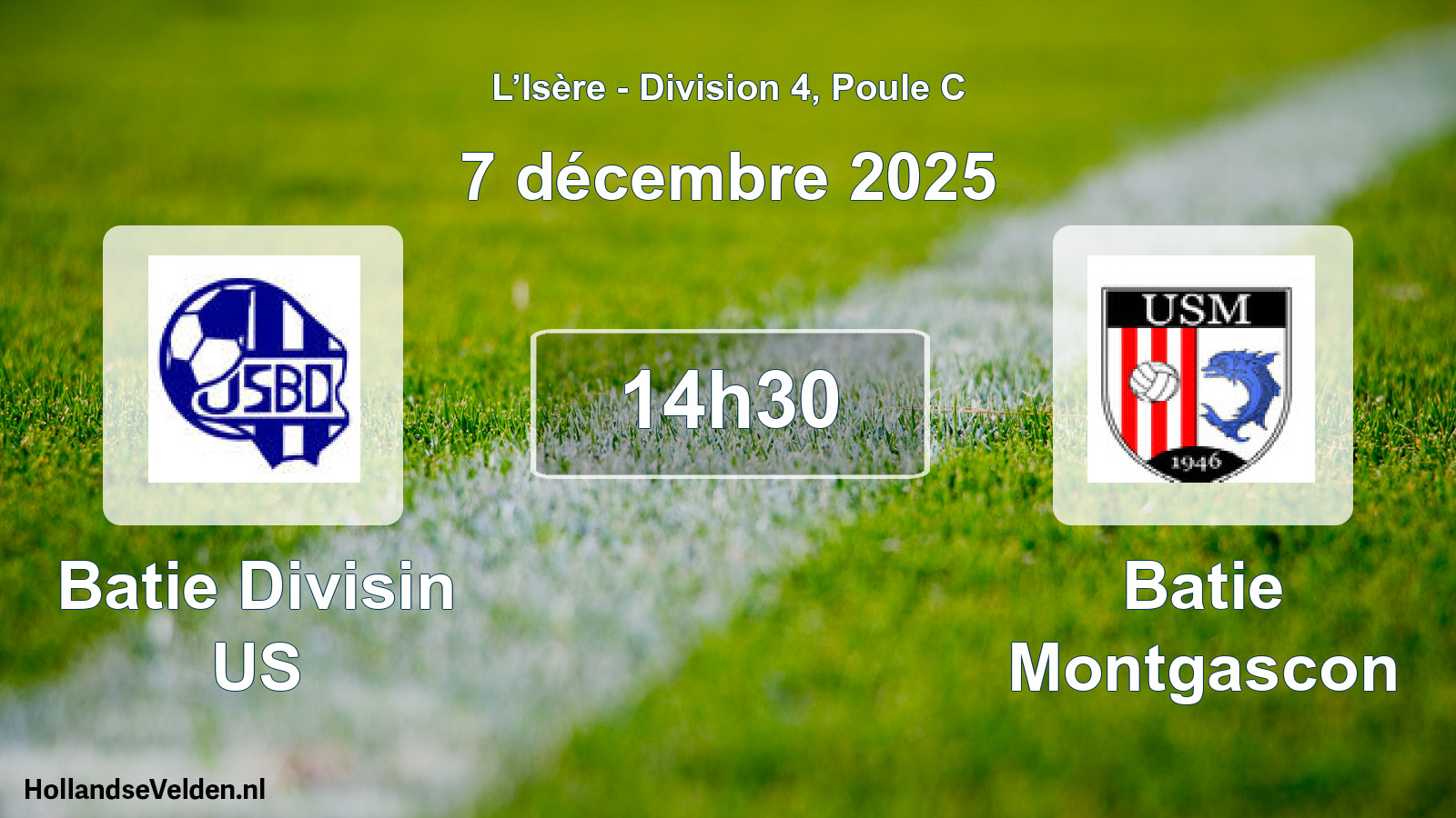 Match programmé: Batie Divisin US - Batie Montgascon (7 décembre 2025)