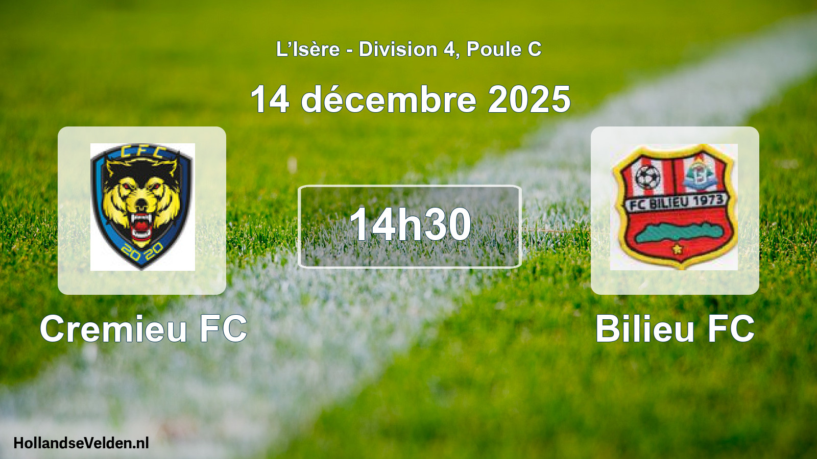 Scheduled Match: Cremieu FC - Bilieu FC (14 December 2025)