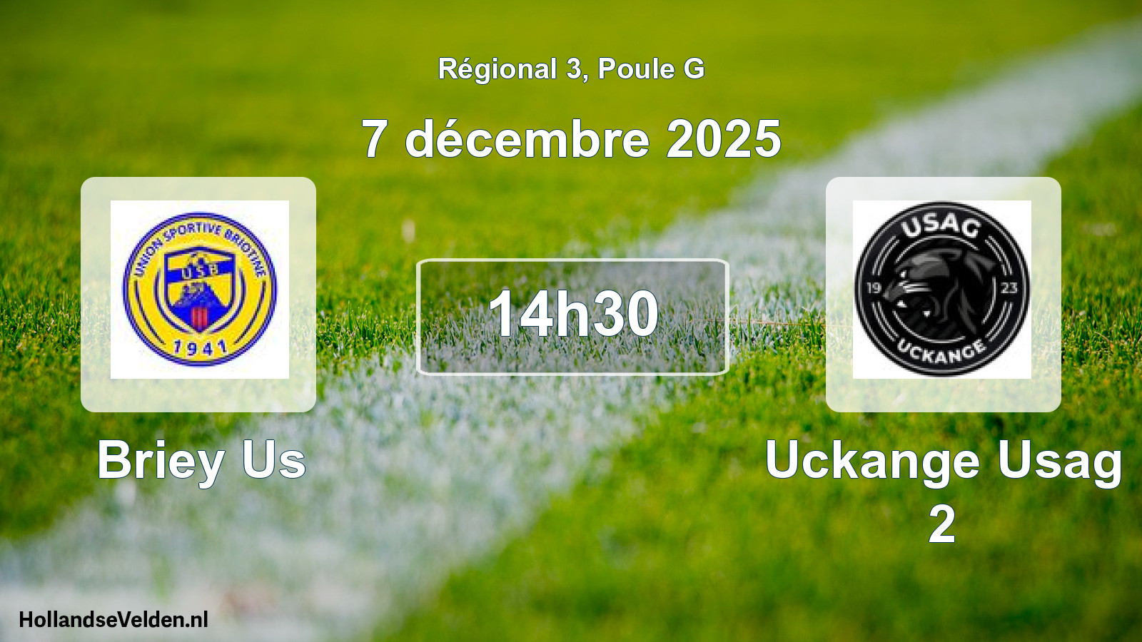 Scheduled Match: Briey Us - Uckange Usag 2 (7 December 2025)