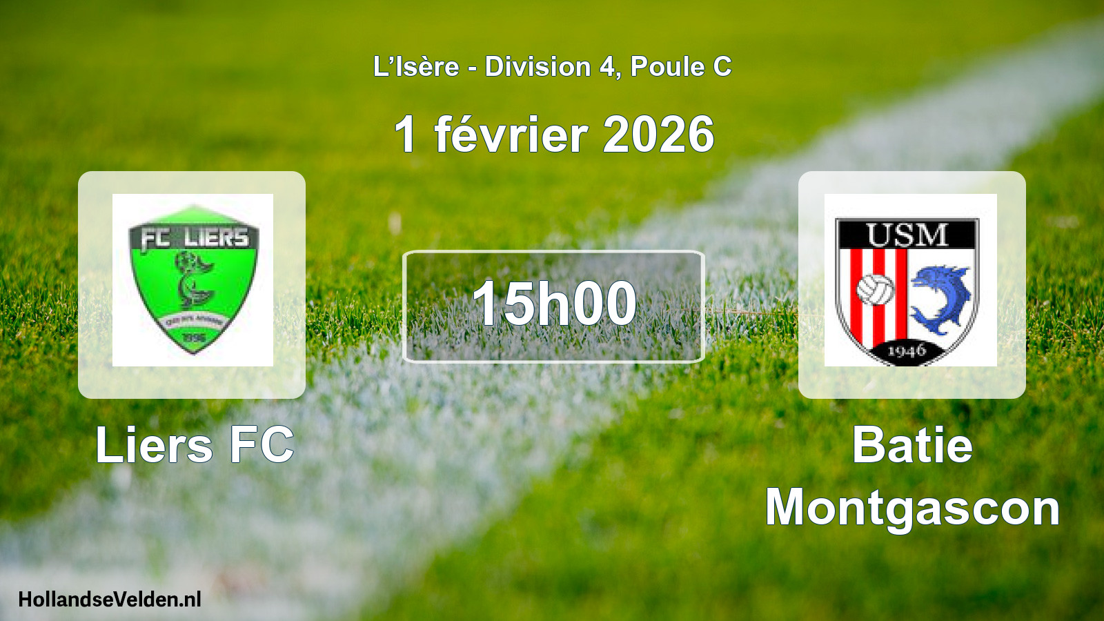Geplande wedstrijd: Liers FC - Batie Montgascon (1 februari 2026)