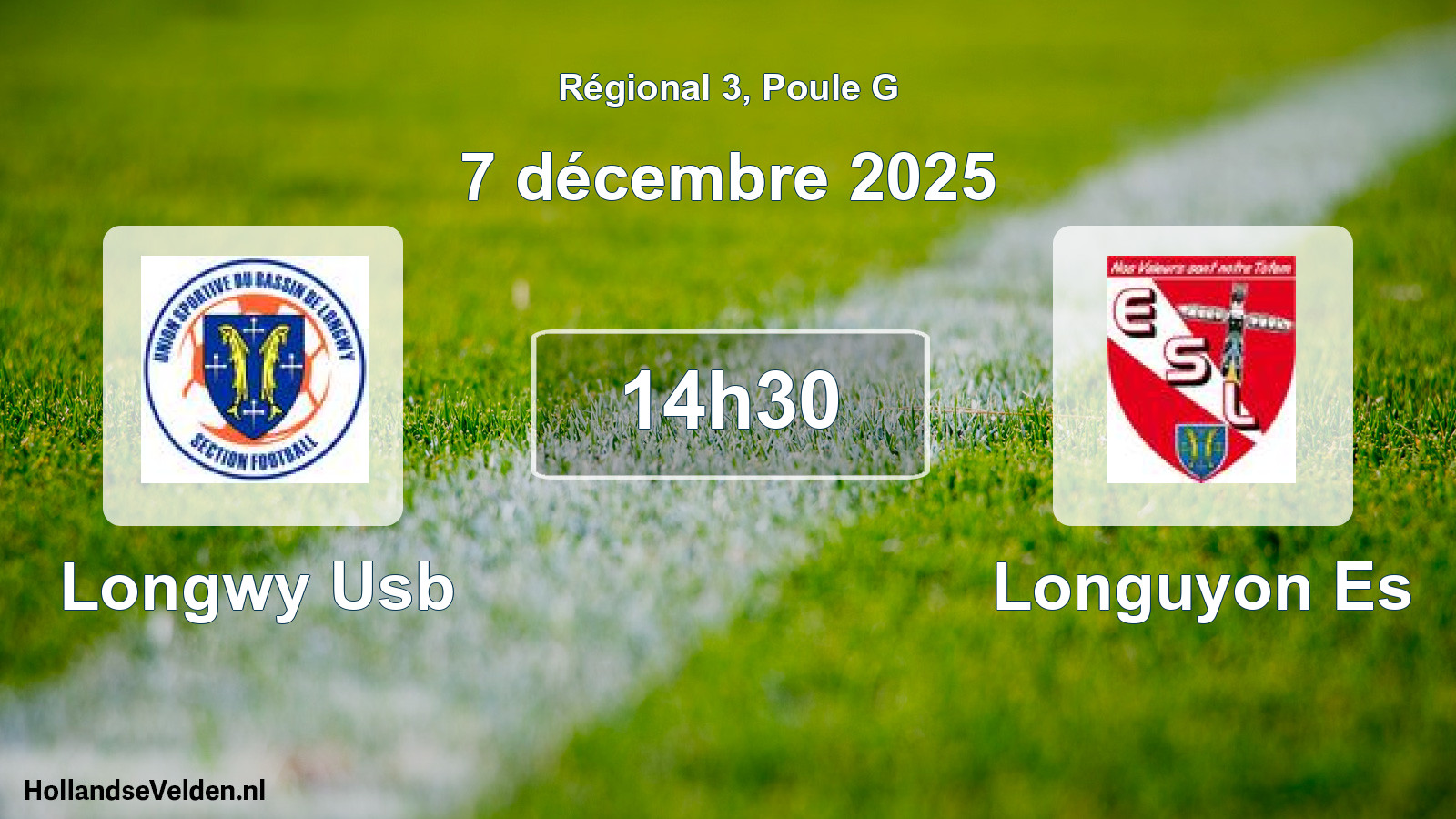 Scheduled Match: Longwy Usb - Longuyon Es (7 December 2025)