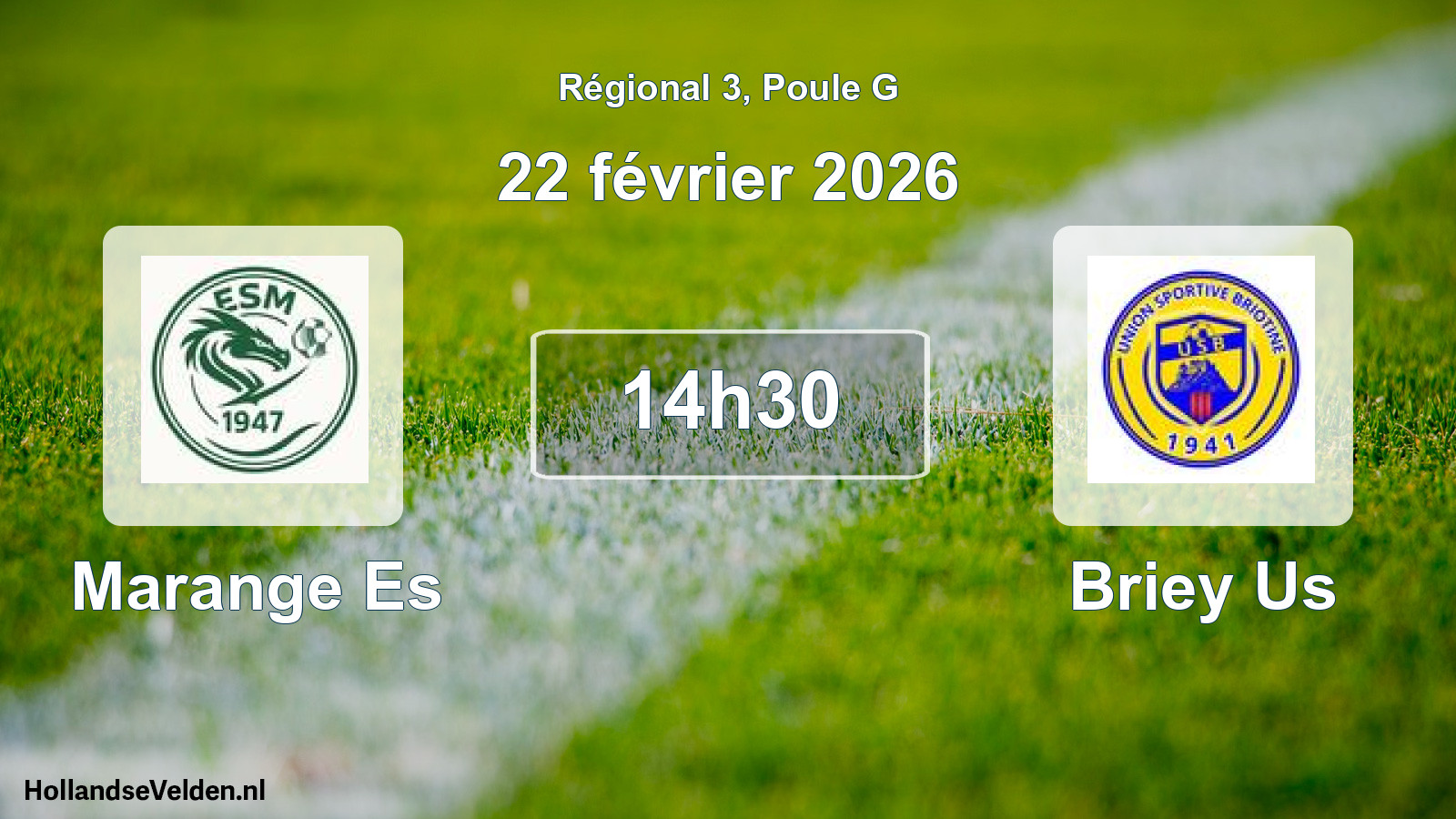 Scheduled Match: Marange Es - Briey Us (22 February 2026)