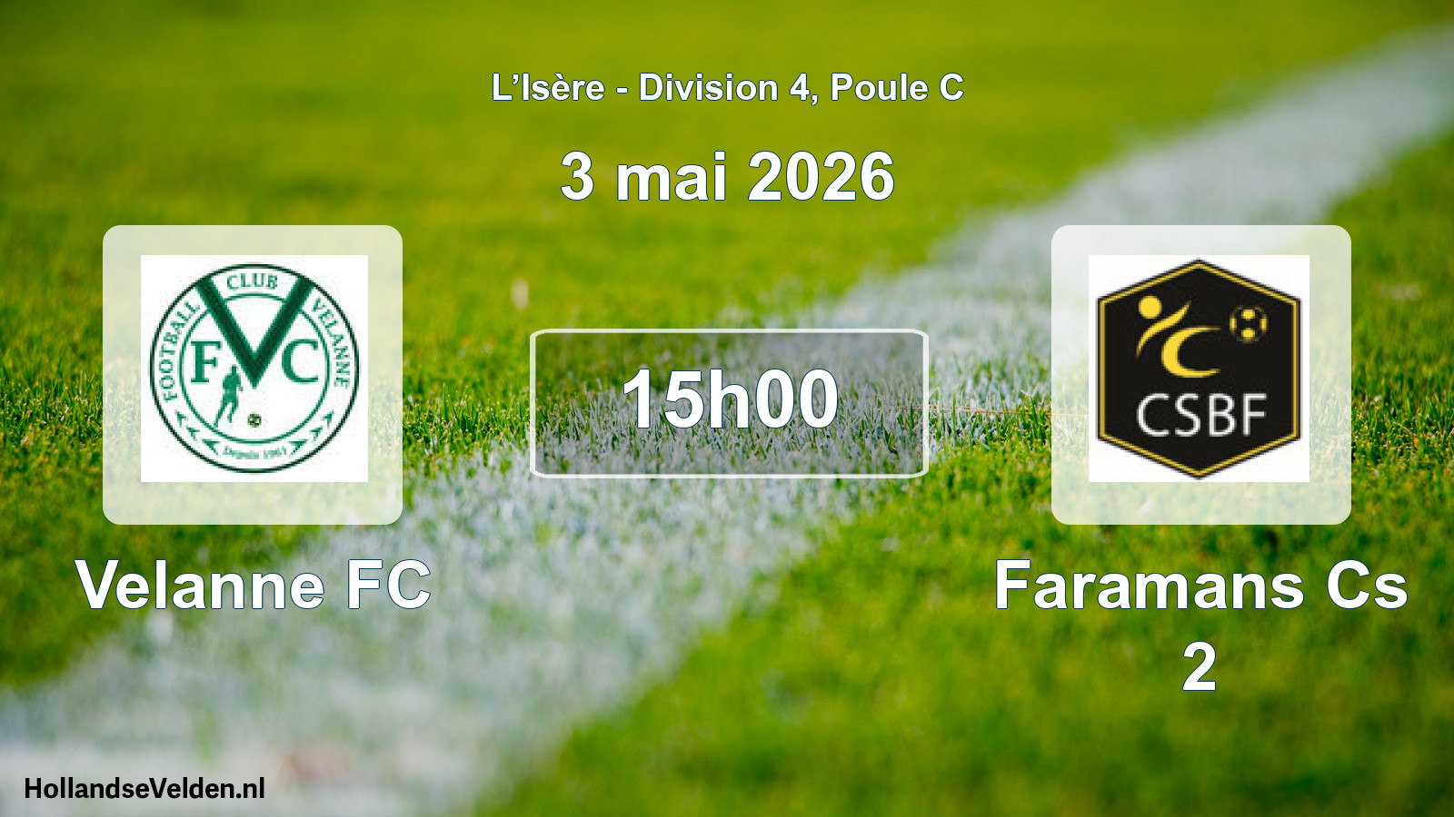 Scheduled Match: Velanne FC - Faramans Cs 2 (3 May 2026)
