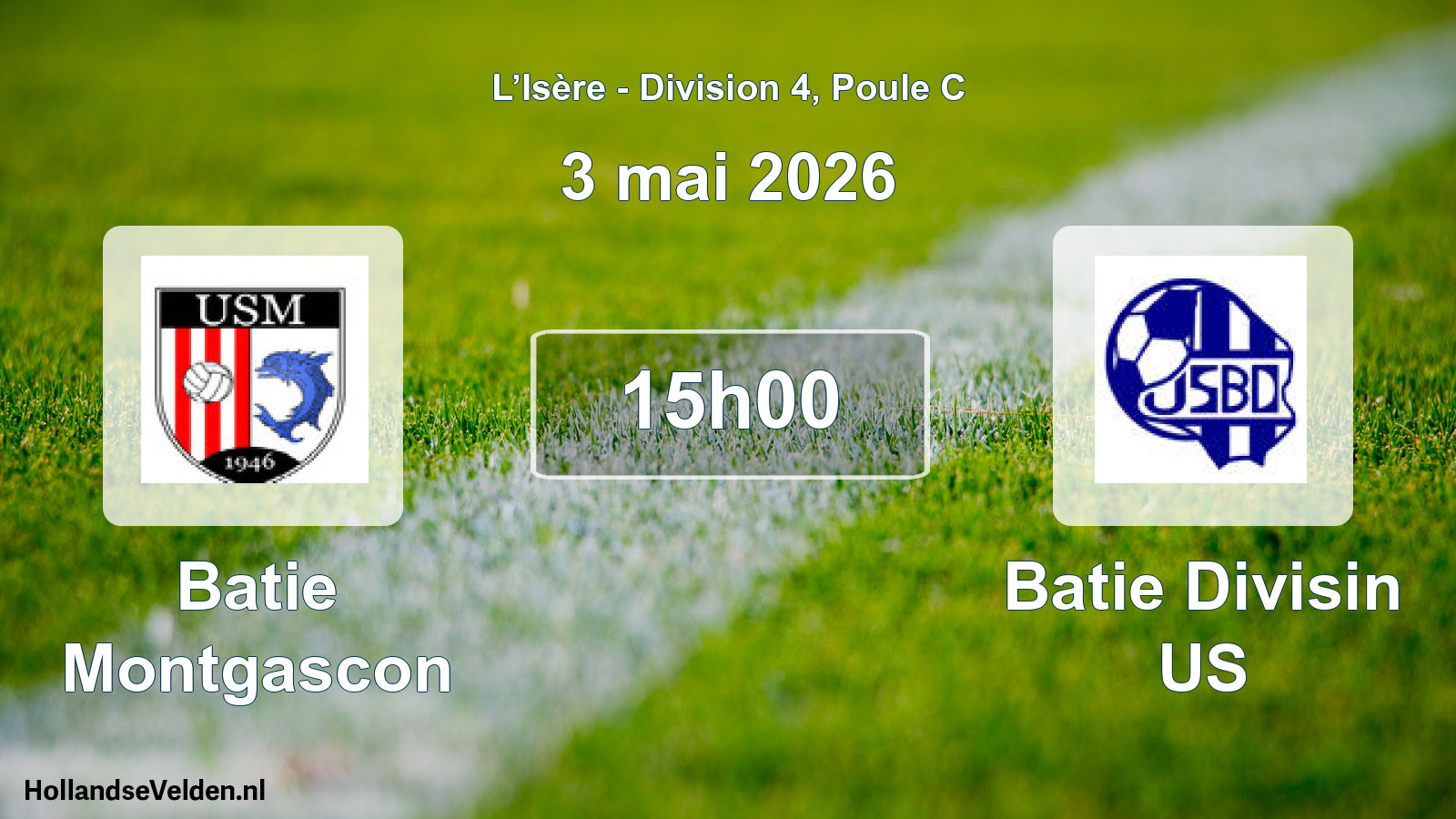 Match programmé: Batie Montgascon - Batie Divisin US (3 mai 2026)