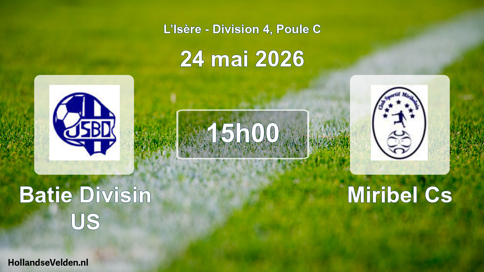 Scheduled Match: Batie Divisin US - Miribel Cs (24 May 2026)