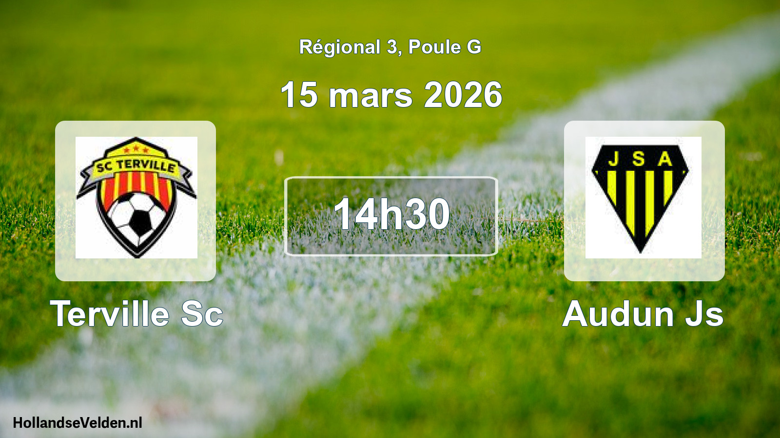 Geplande wedstrijd: Terville Sc - Audun Js (15 mars 2026)