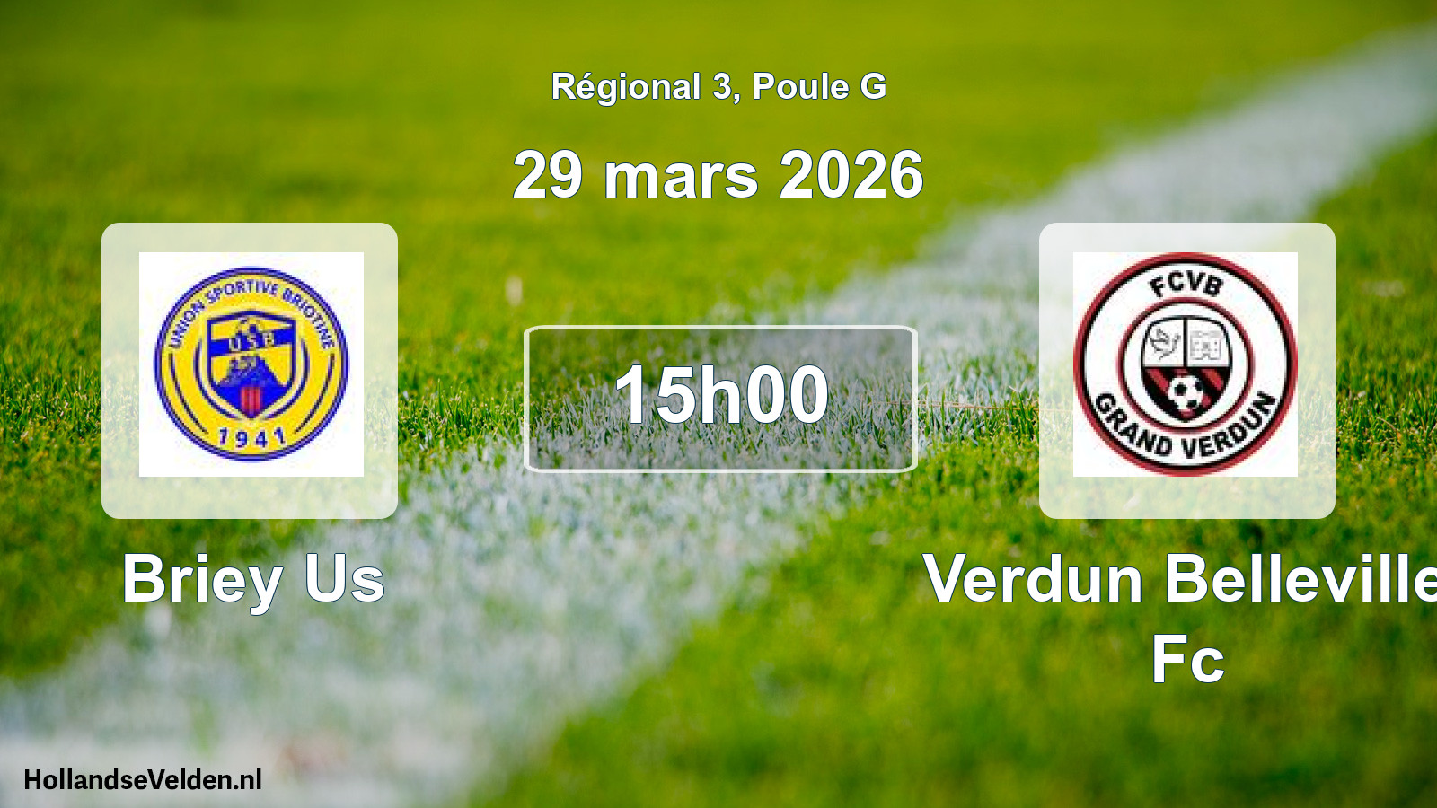 Scheduled Match: Briey Us - Verdun Belleville Fc (29 March 2026)
