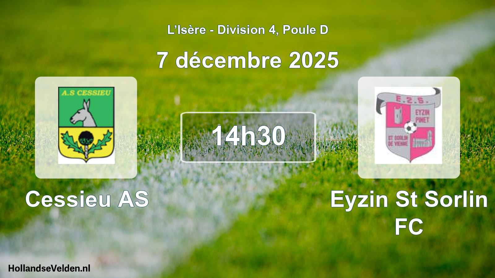 Geplande wedstrijd: Cessieu AS - Eyzin St Sorlin FC (7 december 2025)