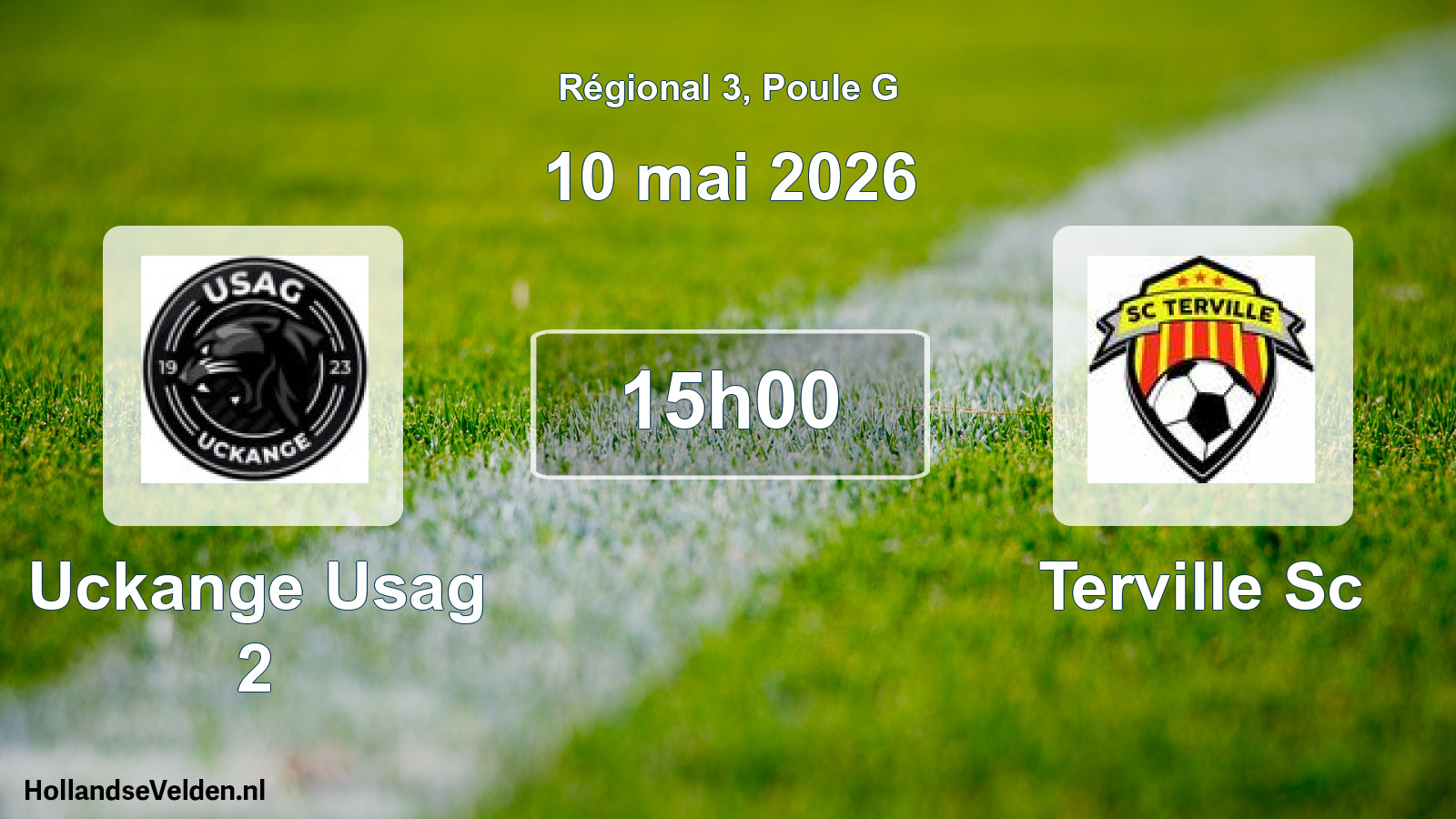 Geplande wedstrijd: Uckange Usag 2 - Terville Sc (10 mei 2026)