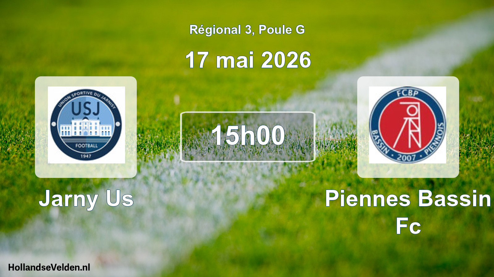 Geplande wedstrijd: Jarny Us - Piennes Bassin Fc (17 mai 2026)