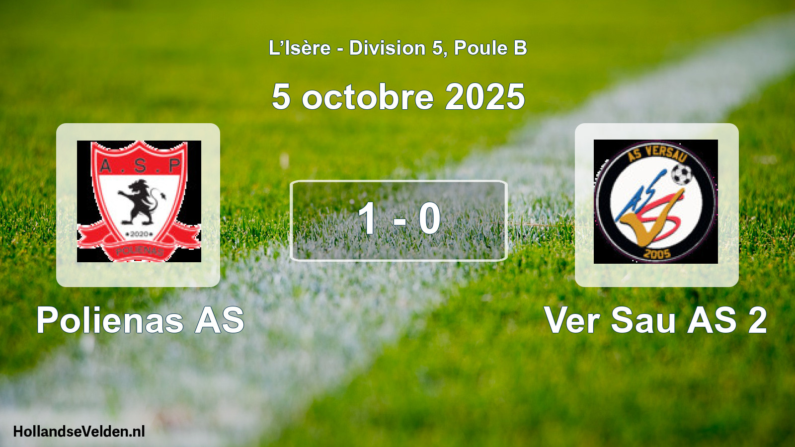 Gespeelde wedstrijd: Polienas AS - Ver Sau AS 2 1 - 0 (5 oktober 2025)
