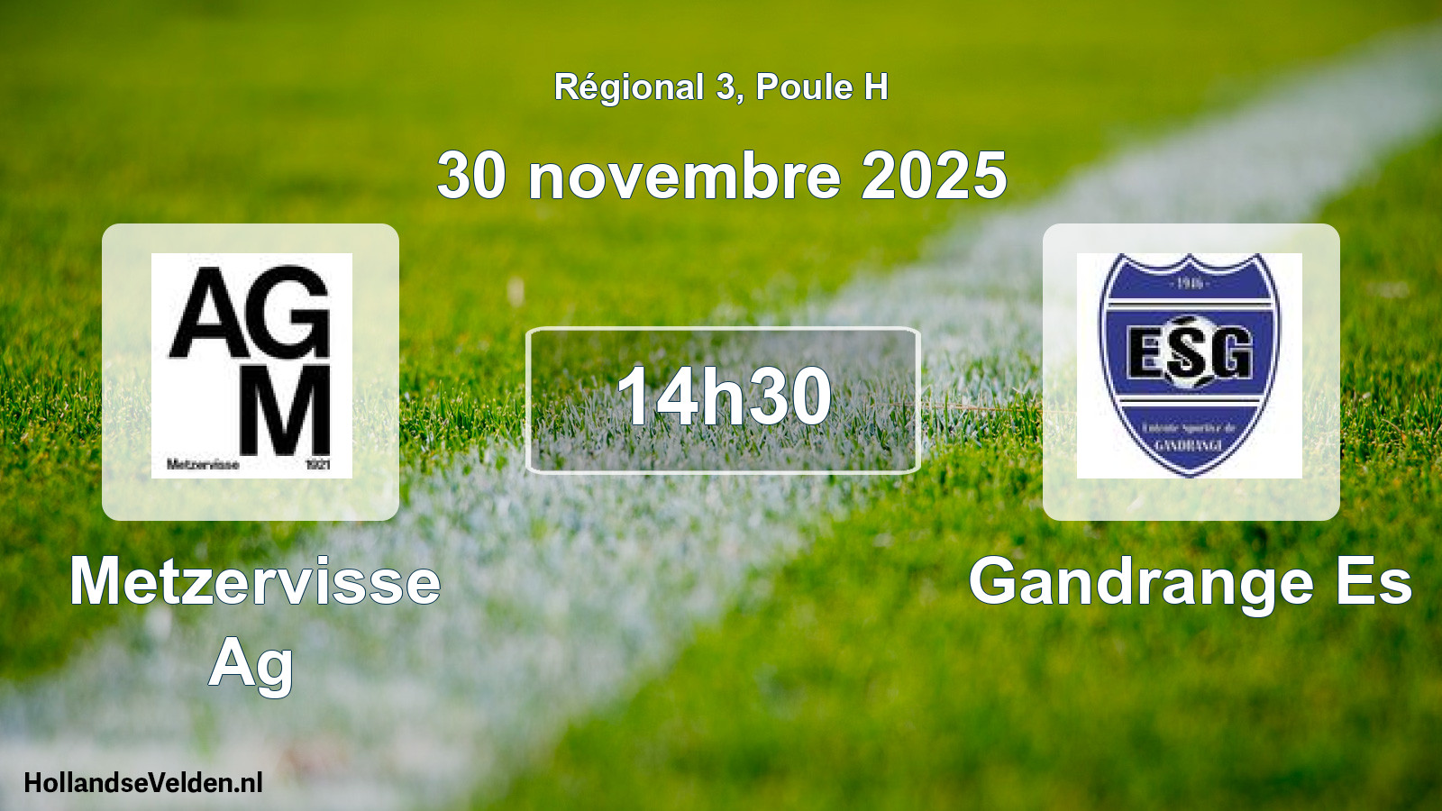 Scheduled Match: Metzervisse Ag - Gandrange Es (30 November 2025)