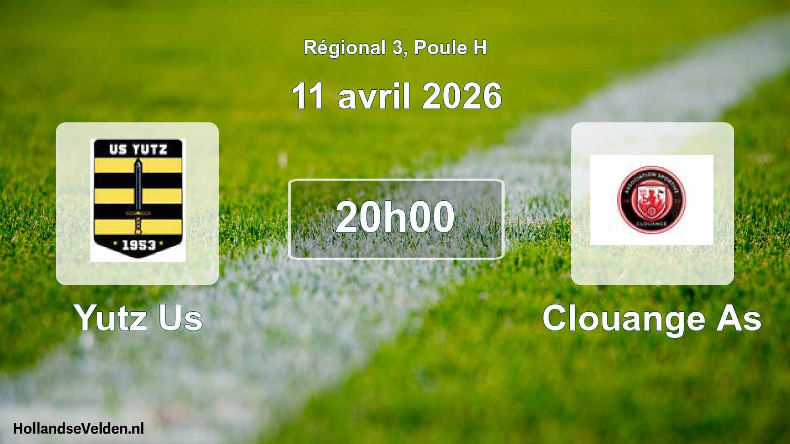 Geplande wedstrijd: Yutz Us - Clouange As (11 april 2026)