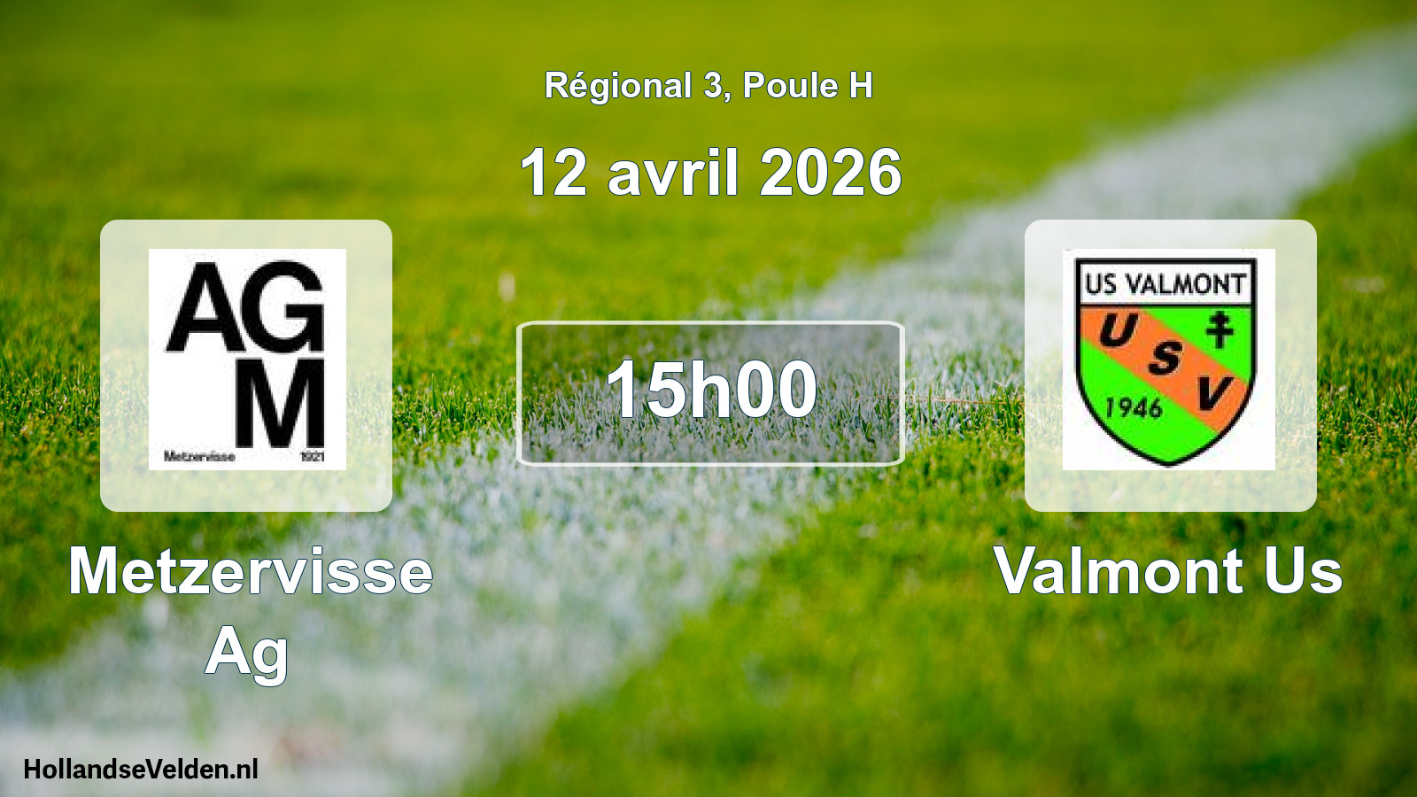 Scheduled Match: Metzervisse Ag - Valmont Us (12 April 2026)
