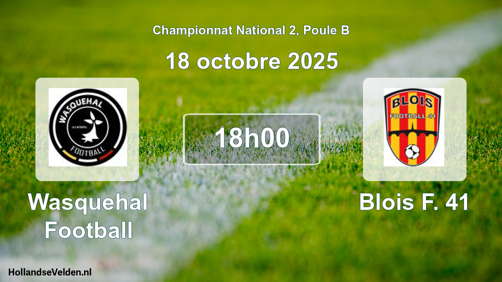 Scheduled Match: Wasquehal Football - Blois F. 41 (18 October 2025)