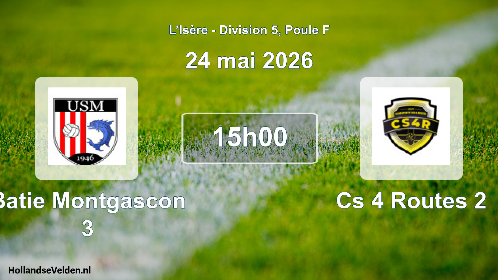 Scheduled Match: Batie Montgascon 3 - Cs 4 Routes 2 (24 May 2026)