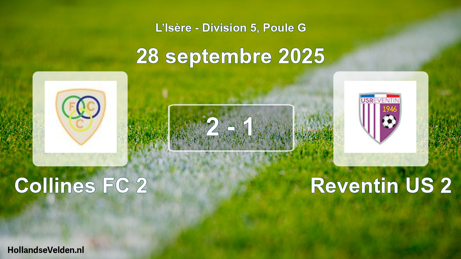 Gespeelde wedstrijd: Collines FC 2 - Reventin US 2 2 - 1 (28 september 2025)