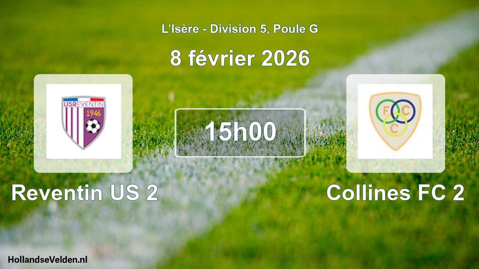 Geplande wedstrijd: Reventin US 2 - Collines FC 2 (8 februari 2026)