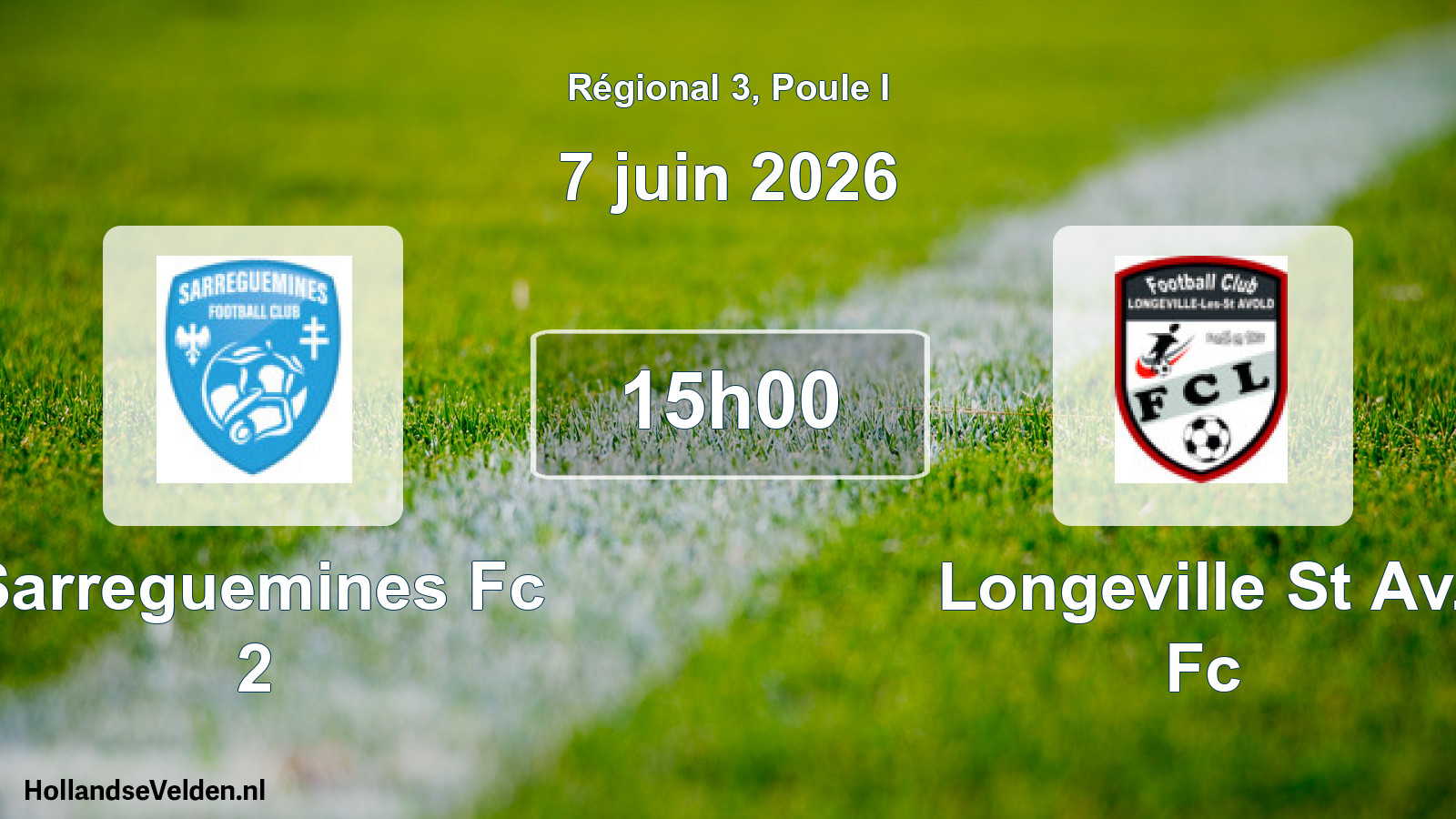 Geplande wedstrijd: Sarreguemines Fc 2 - Longeville St Av. Fc (7 juni 2026)