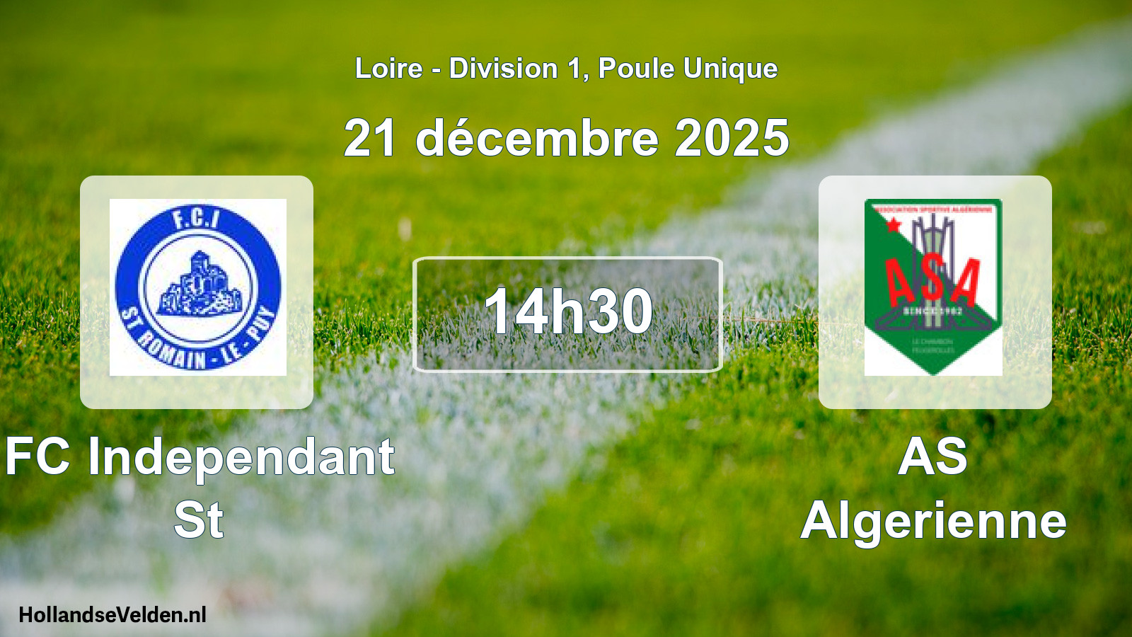 Geplande wedstrijd: FC Independant St - AS Algerienne (21 december 2025)