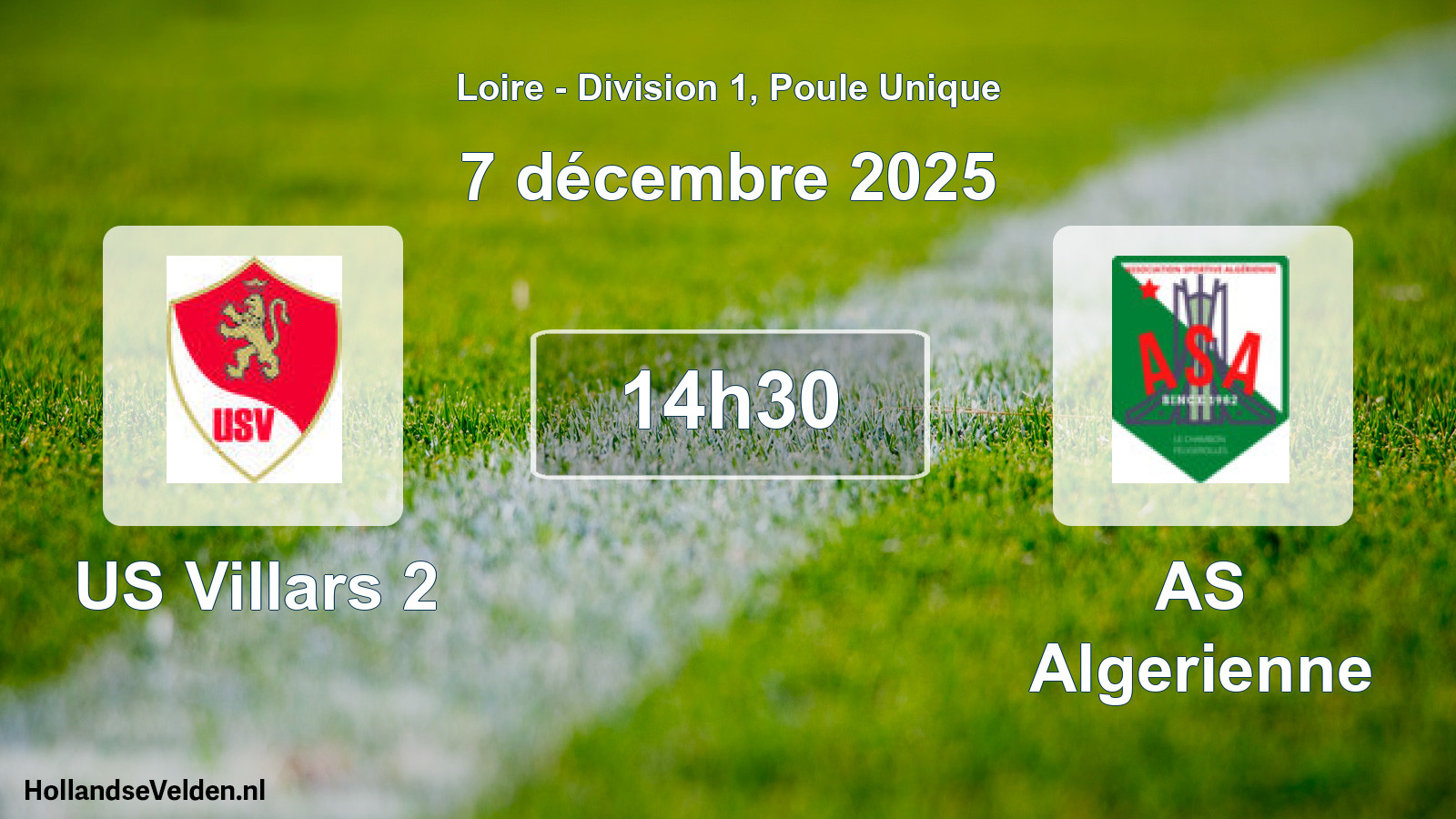 Geplande wedstrijd: US Villars 2 - AS Algerienne (7 december 2025)