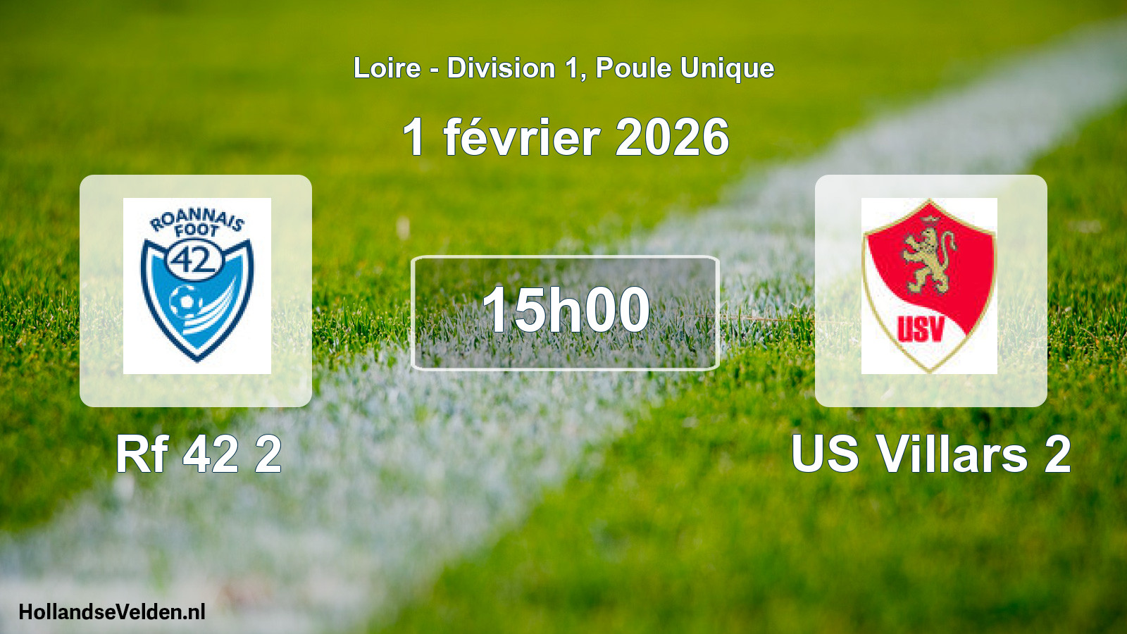Geplande wedstrijd: Rf 42 2 - US Villars 2 (1 februari 2026)