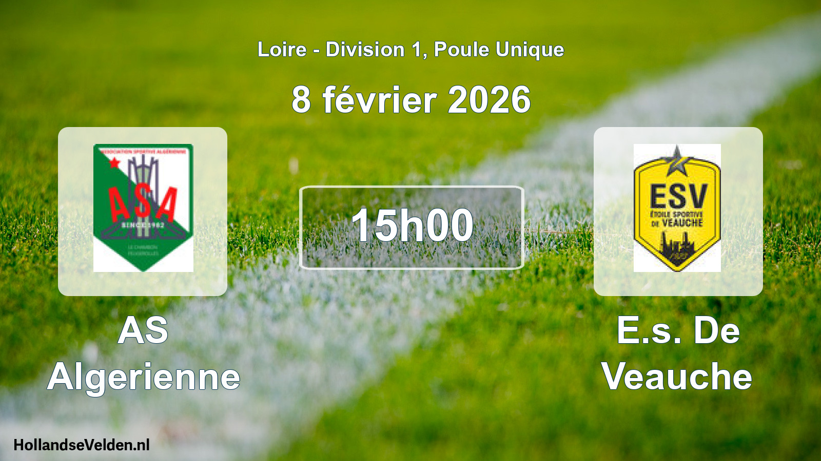 Geplande wedstrijd: AS Algerienne - E.s. De Veauche (8 februari 2026)