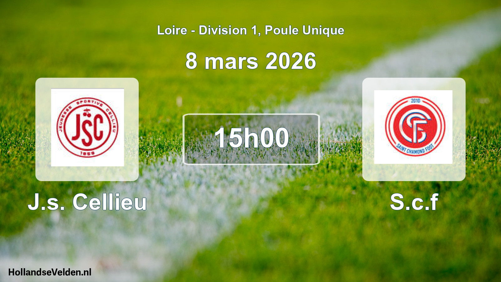Scheduled Match: J.s. Cellieu - S.c.f (8 March 2026)